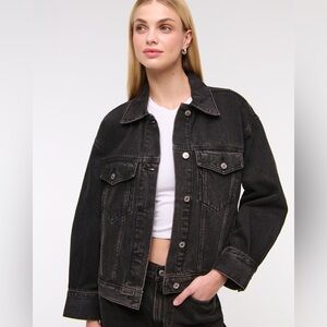 Black Abercrombie Denim Jacket